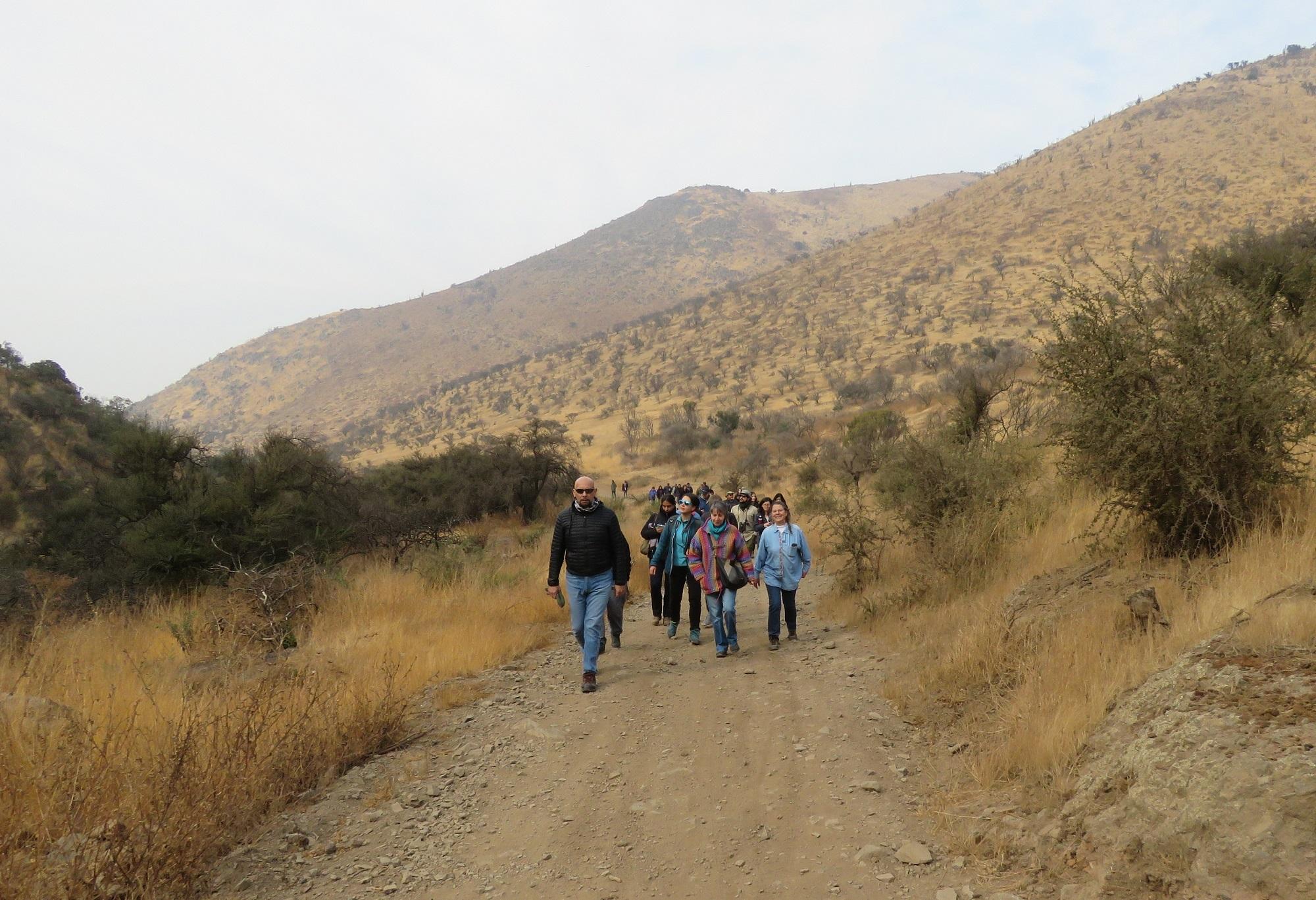 Los participantes del Seminario visitaron el Santuario de Quebrada de La Plata para ver los avances en la restauración de fauna.
