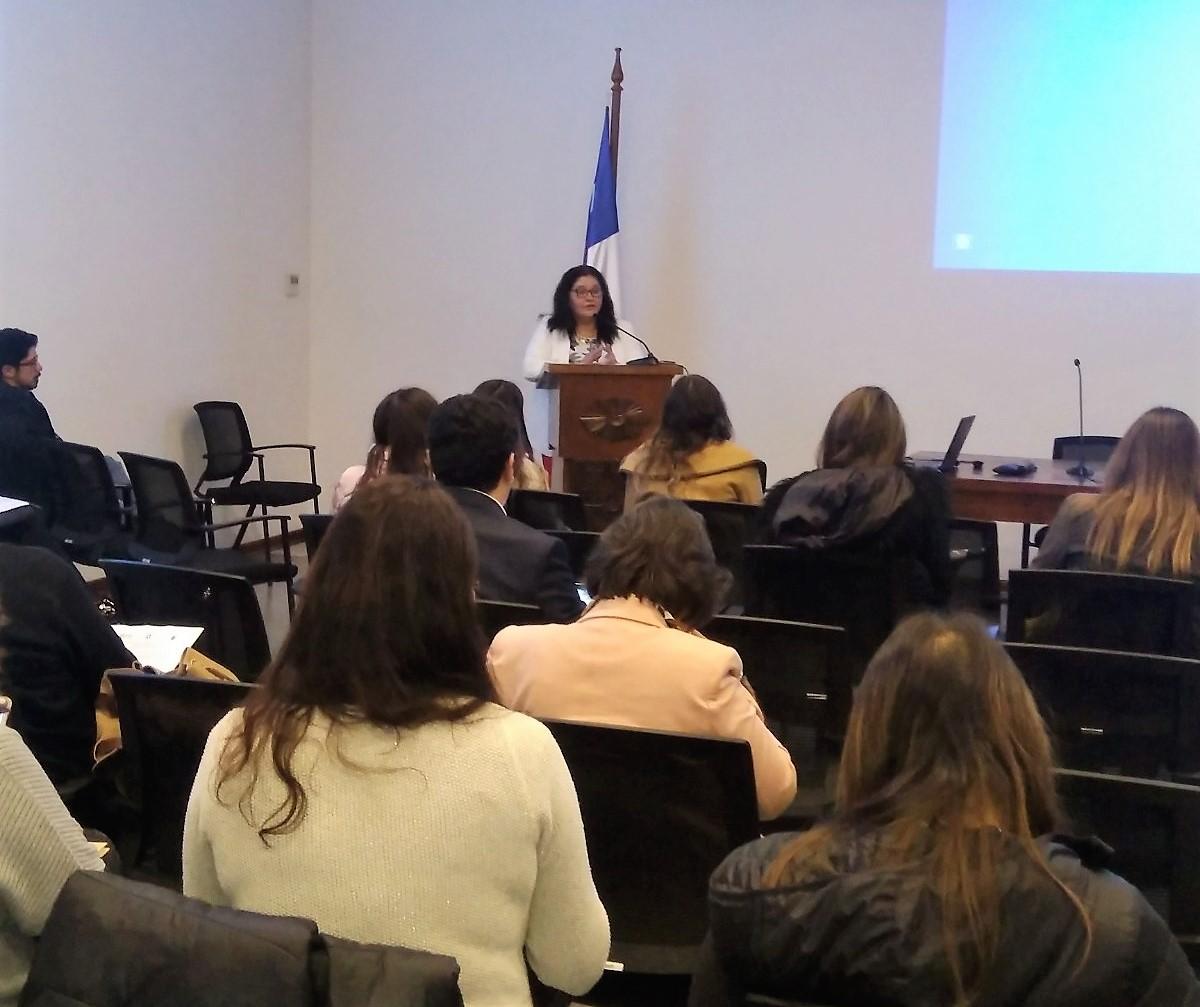 La Directora de la Dirección de Salud de la U. de Chile, Dra. María Ximena Luengo y el Senador Universitario, Dr. Luis Alberto Raggi, abordaron el tema de la salud mental en la U. de Chile.